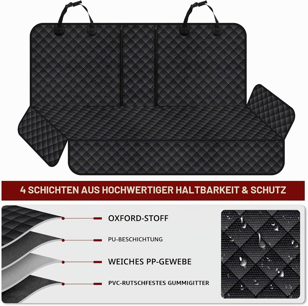 Hundedecke Auto Rückbank, Wasserdicht Hunde Autositzbezug, Kratzfest Autoschondecke Hund Rücksitz mi