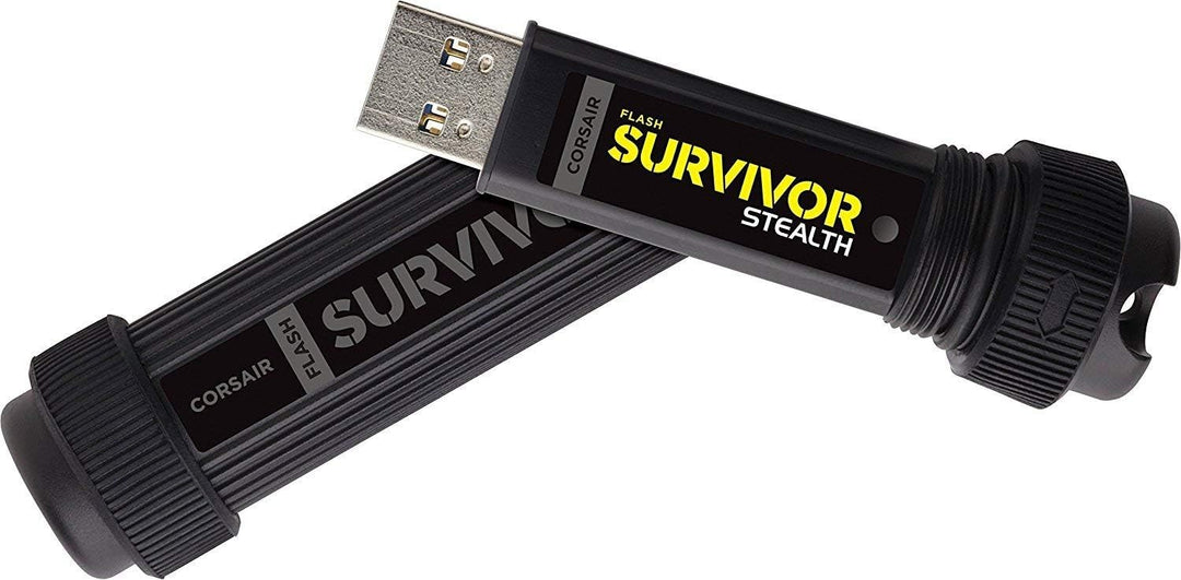 Corsair Flash Survivor Stealth v2 128GB USB-Speicherstick (USB 3.0, robust, wasserabweisend) schwarz