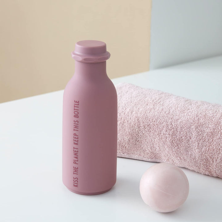 Design Letters TO GO Trinkflasche Pink | BPA-Frei | 500 ml | Auslaufsicher | matte weiche Oberfläche