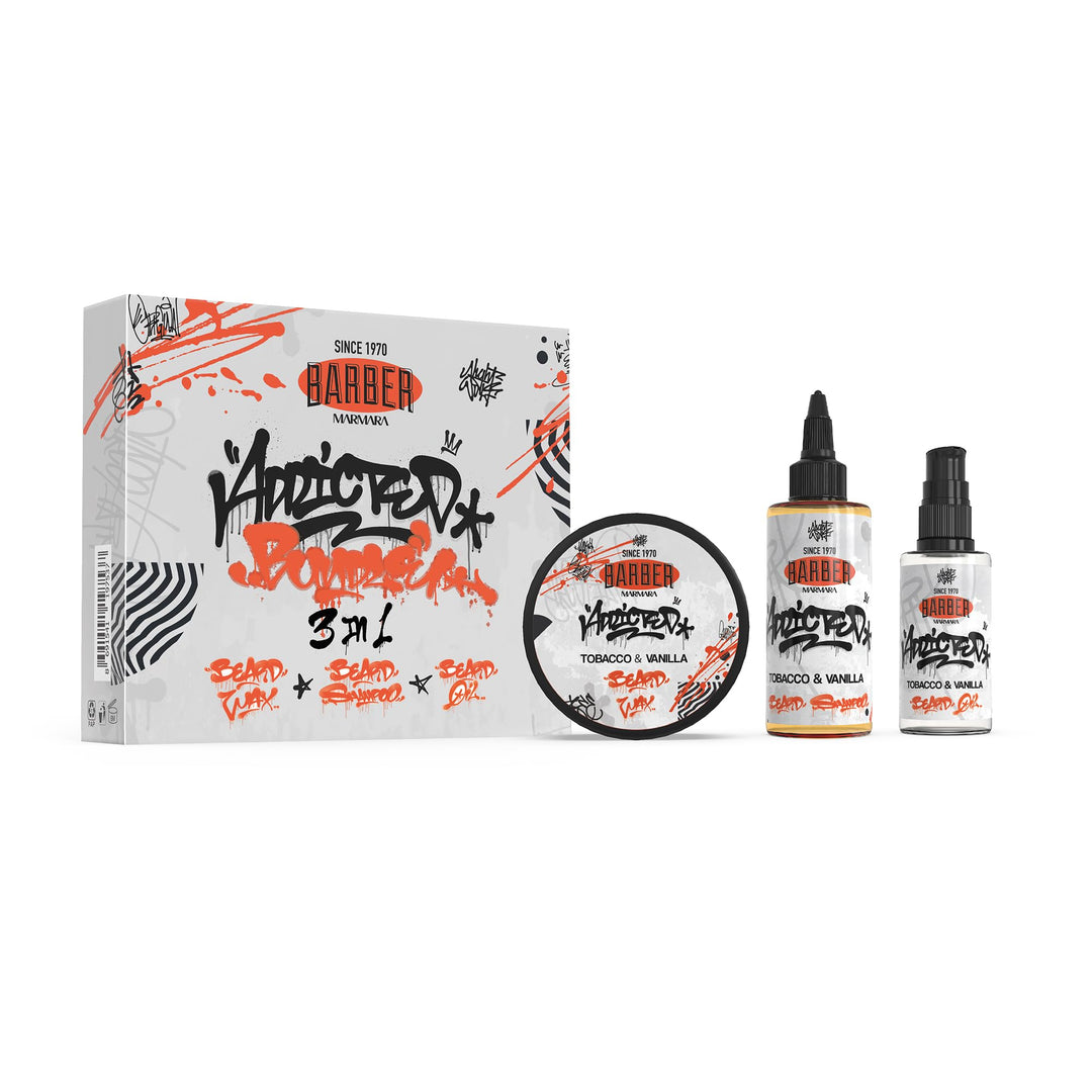 Barber Marmara Tocacco &amp; Vanilla· Bartpflege und Styling Set | Ultimate Beard Box · Bartpflege Set i