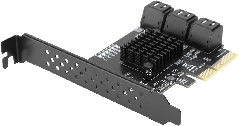 Tbest Asm1166 6-Port, PCIe-Sata-Erweiterungskarte, Interne Komponenten, Erweiterungskarte PCIe auf 6