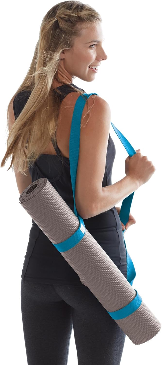 Gaiam Easy-Cinch Yogamatte Sling, 1 Stück (keine Matte im Lieferumfang enthalten) Fuchsia/Blau, Fuch