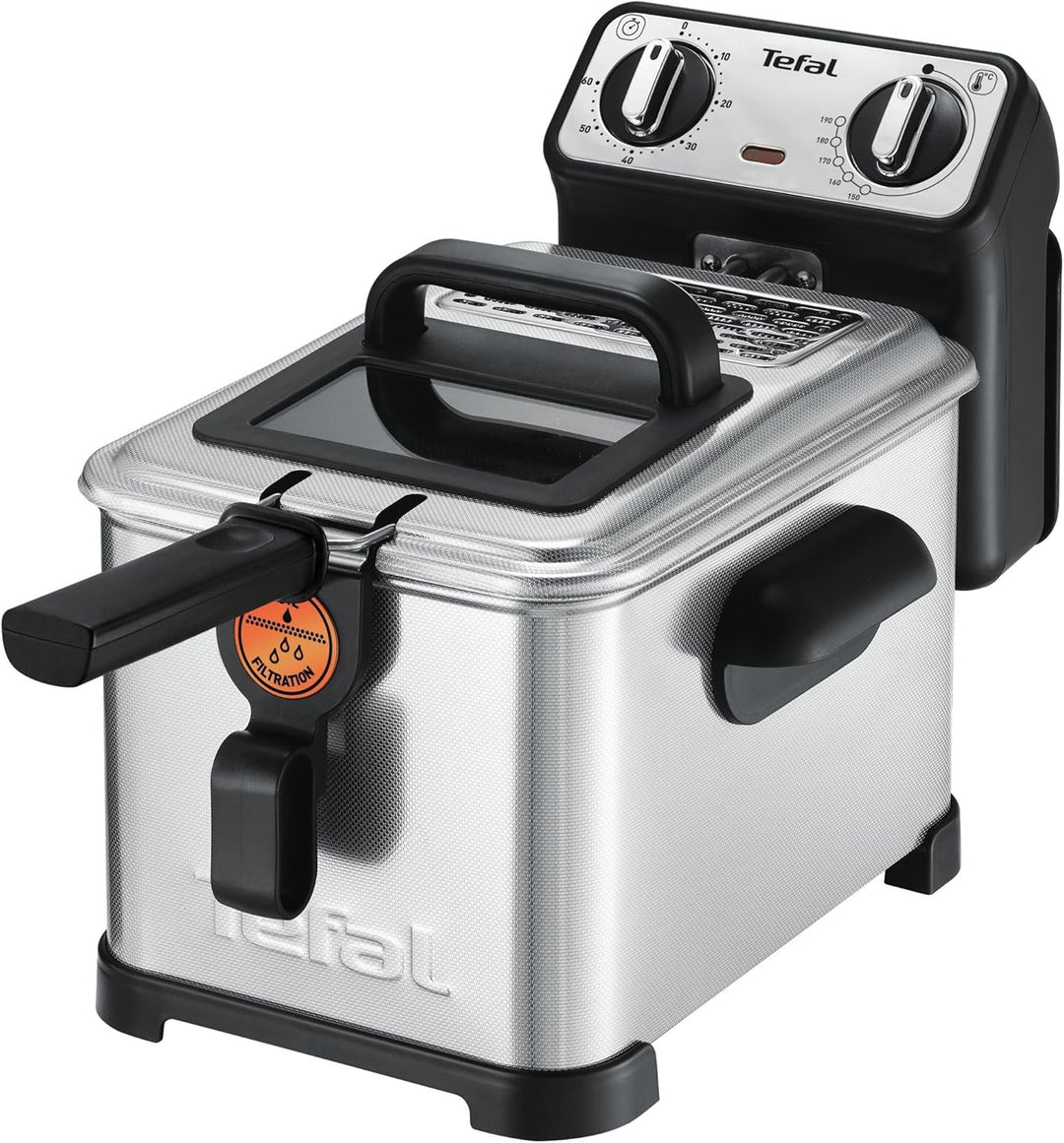 Tefal fr5171 nur freistehend Fritteuse Fritteuse, 1,3 kg, Metall, 4 l, Single, Edelstahl)