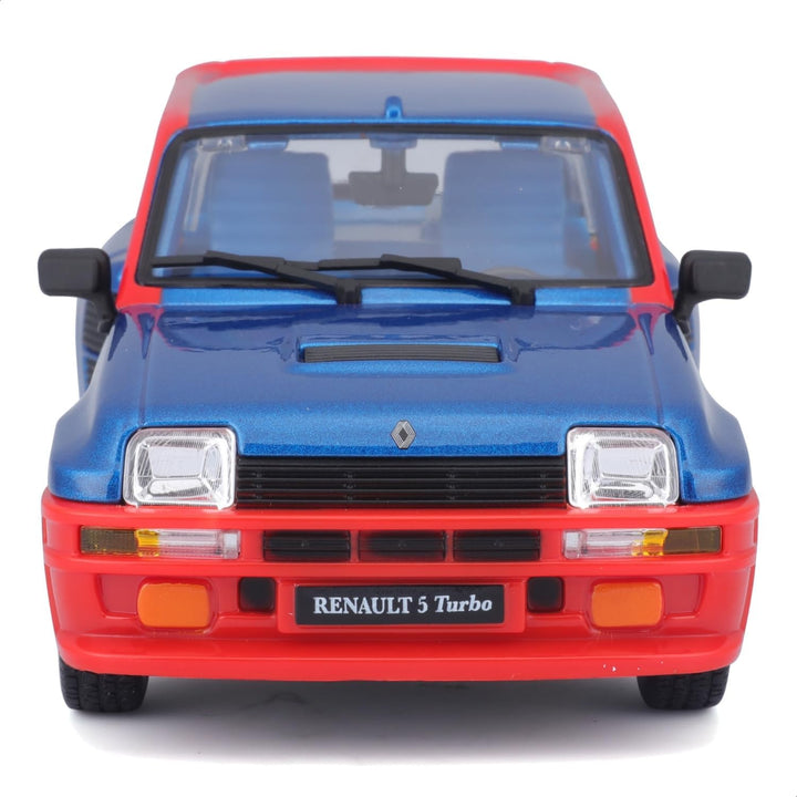 Bburago - Renault 5 Turbo Massstab 1:24, Diecast-Auto, Detailgetreu mit Türen zum Öffnen, Farben Bla