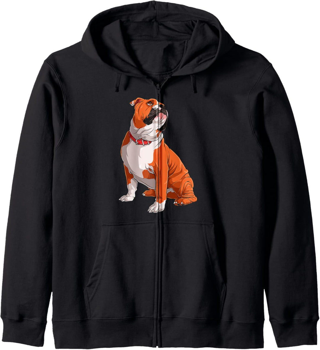 Englischer Bulldoggenhundebesitzer, englische Kapuzenjacke
