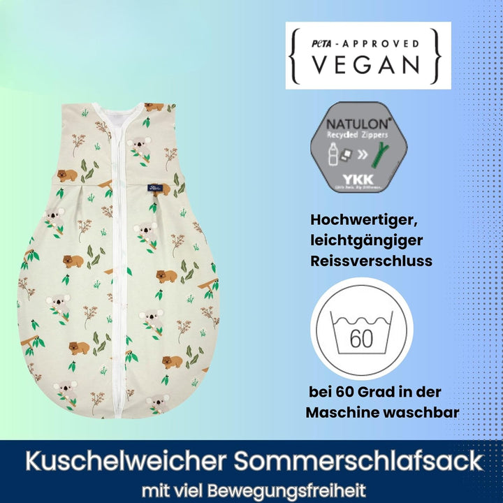 Alvi Baby Kugelschlafsack Molton Exklusiv Baumwolle – Babyschlafsack Atmungsaktiv Ganzjahr, Schlafsa