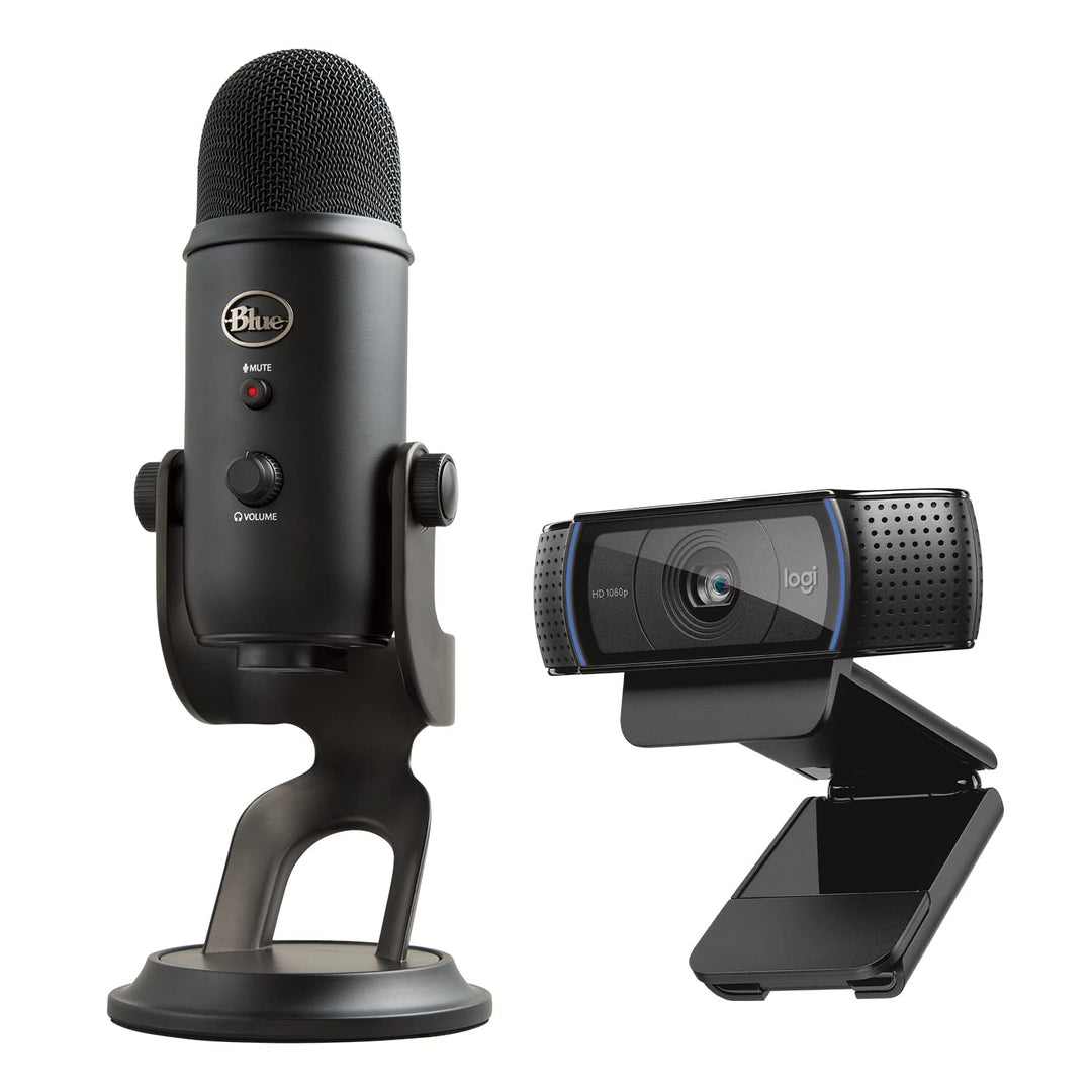 Blue Microphones Yeti und Logitech C920 HD Pro – Webcam-Mikrofon-Set für eine professionelle Präsent