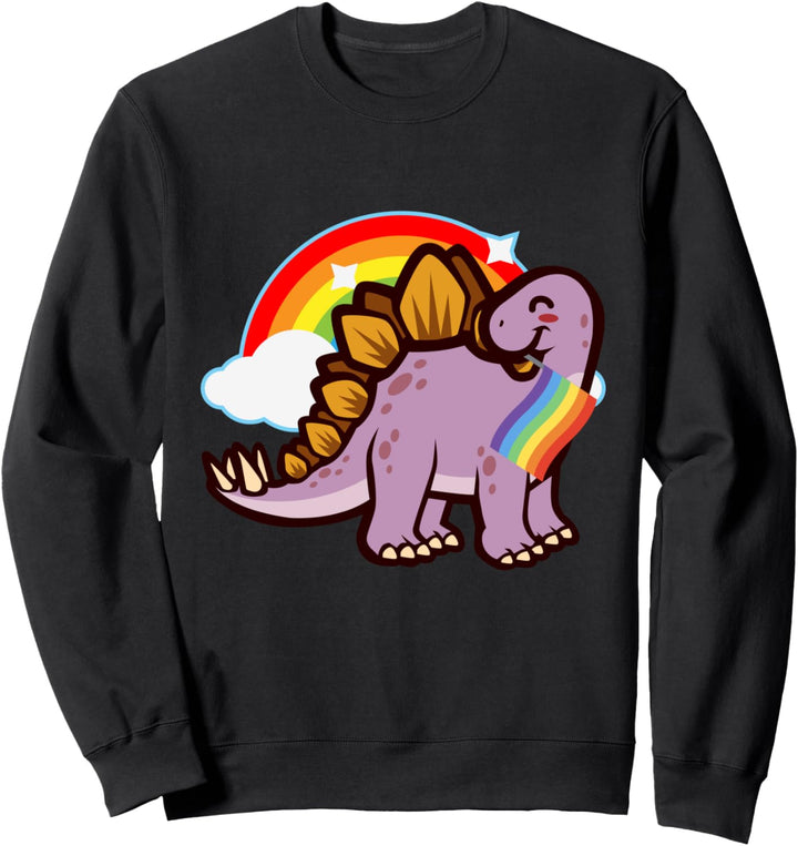 LGBT schwul lesbisch Stolz, Regenbogen, Stegosaurus Dinosaur Sweatshirt