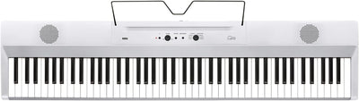 Korg – Liano L1 – Tragbares Digitalpiano mit Hochwertiger Soft-Touch-Tastatur – Perlweiss White, Whi