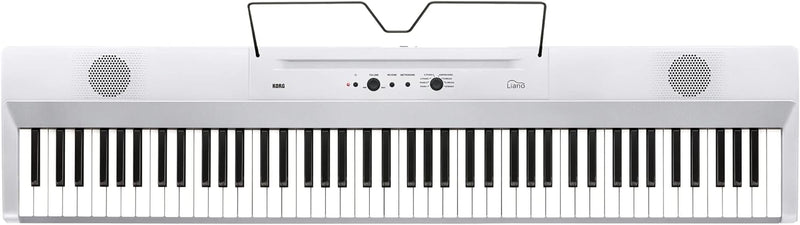 Korg – Liano L1 – Tragbares Digitalpiano mit Hochwertiger Soft-Touch-Tastatur – Perlweiss White, Whi