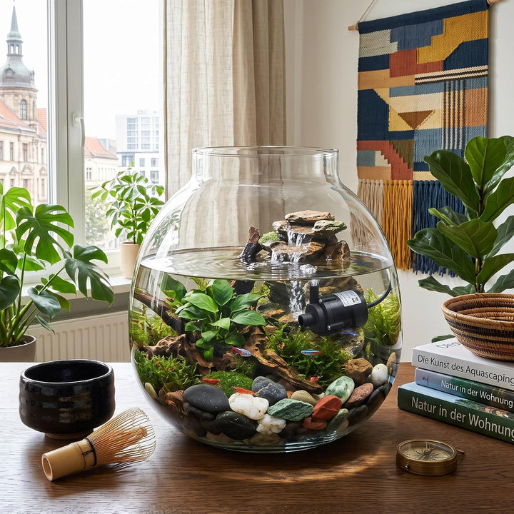 USB Mini Wasserpumpe, Micro Brushless Tauchpumpe Aquariumpumpe Förderpumpe Brunnenpumpe Ultra-leise