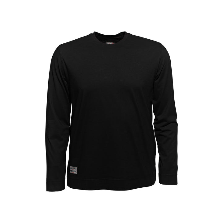 Schwarzes Longsleeve von Ahorn in den Übergrössen bis 10XL, Grösse:7XL