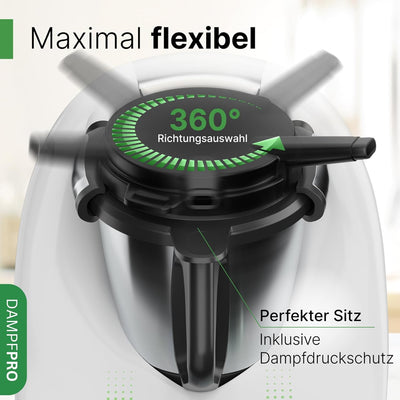 DampfPRO - Zubehör passend für deinen Thermomix TM5, TM6, Dampfumleiter/Dampfableiter für Dunstabzug