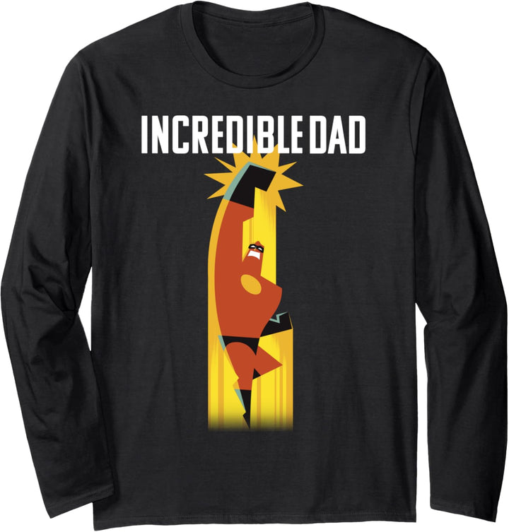 Disney Pixar Incredibles 2 Vatertag Incredible Dad Hero Langarmshirt