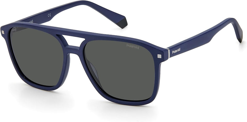 Polaroid Unisex PLD 2118/s/x Sunglasses, FLL/M9 Matte Blue, L