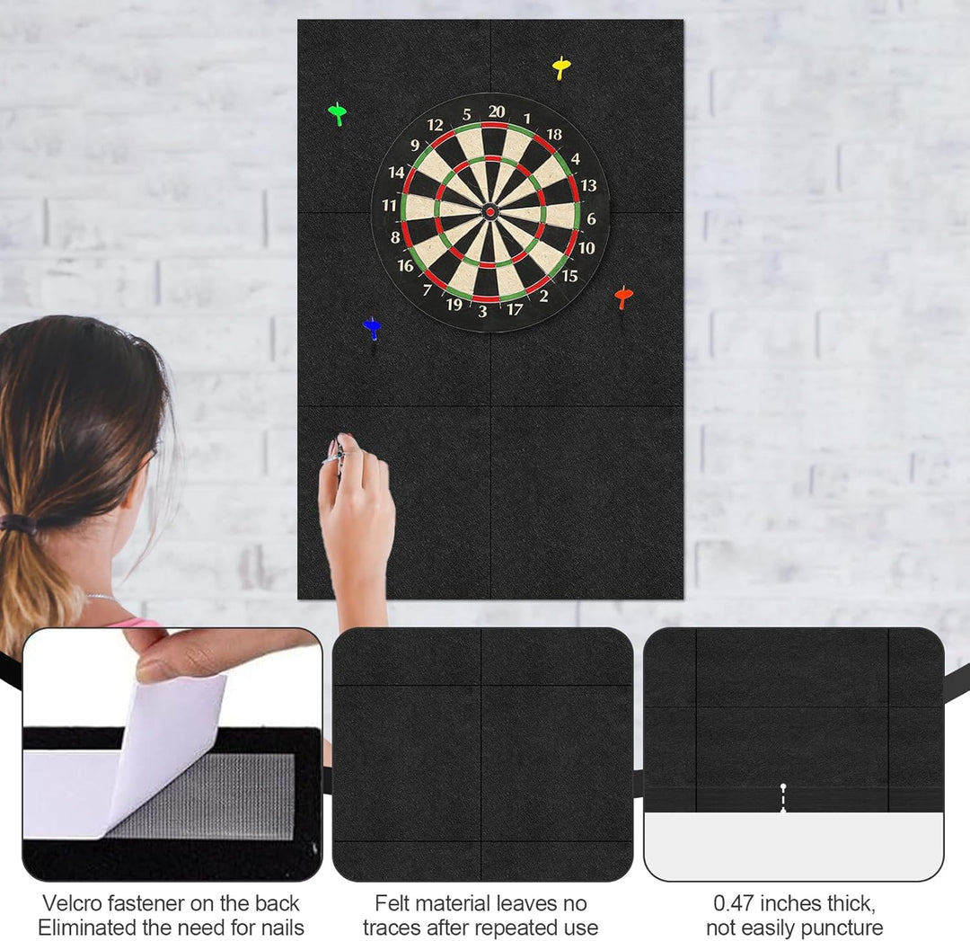 Dartboard Wandschutz,Filz Dartscheibe Dart Zubehör-Dart Surround Eva T:1.2cm,Dartscheibe Schutzring