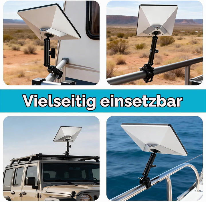 Starlink Mini Halterung, Aluminium-Adapter für Starlink Halterung Balkon mit 1/4"-20 und 3/8"-16 Gew