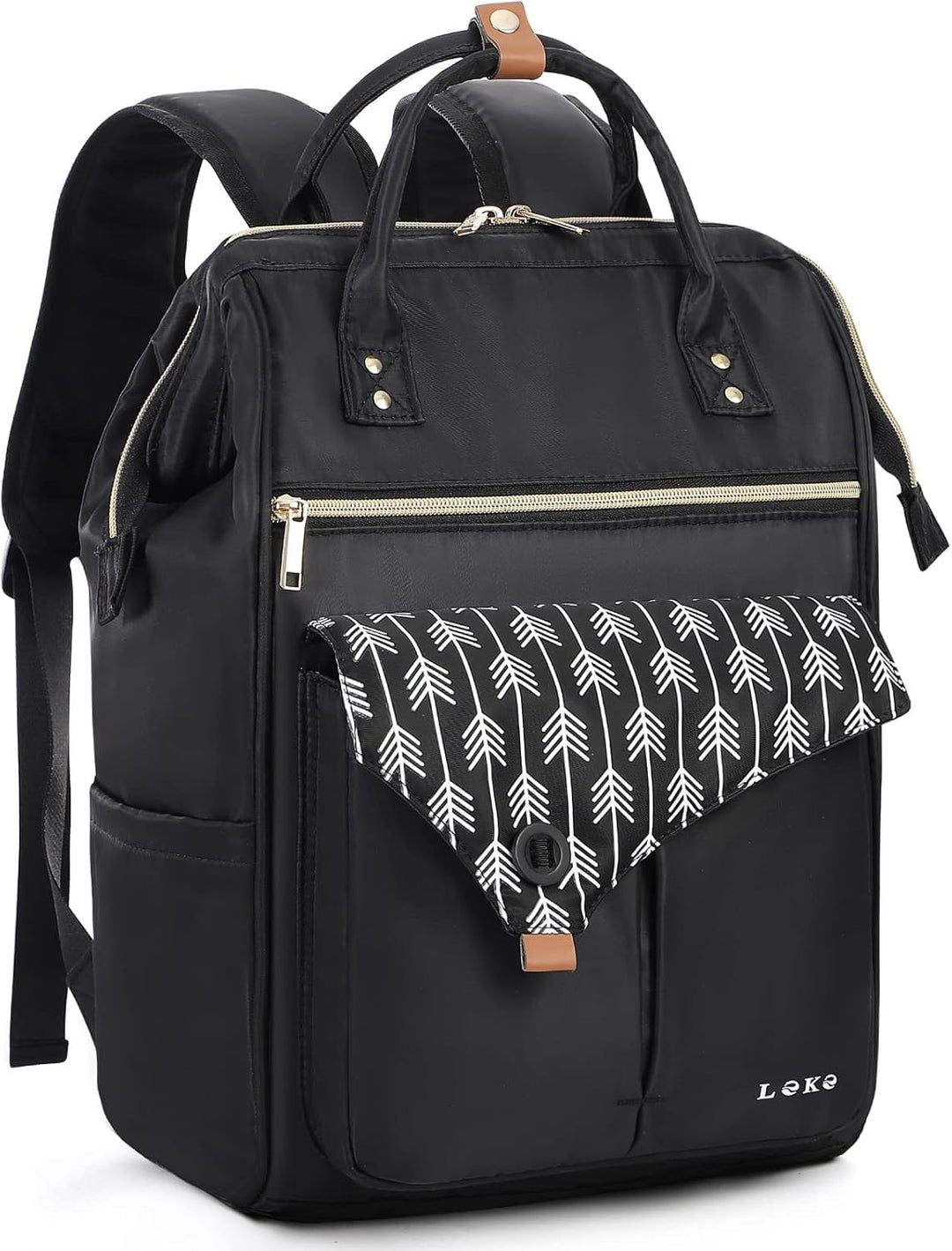Lekesky Rucksack Damen Rucksack 15,6 Zoll Schulrucksack Daypack mit Anti Diebstahl Tasche für Reisen