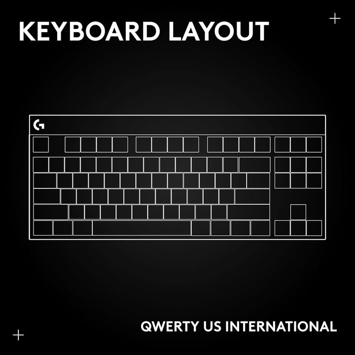 Logitech G PRO X TKL Lightspeed kabellose Gaming-Tastatur -Schwarz - US INT'L Tactile