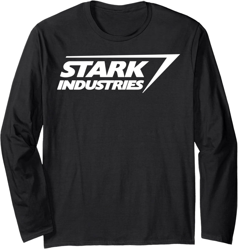 Marvel Iron Man Stark Industries Logo Langarmshirt