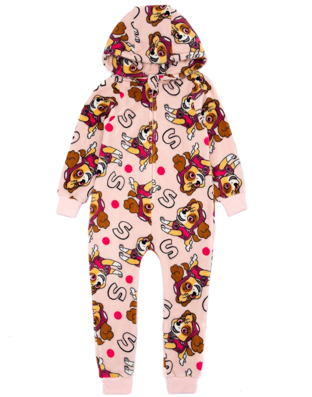 PAW PATROL Girls Onesie Kinder rosa Skye Rettung Welpe alle in einem PJs, 3-4 Jahre