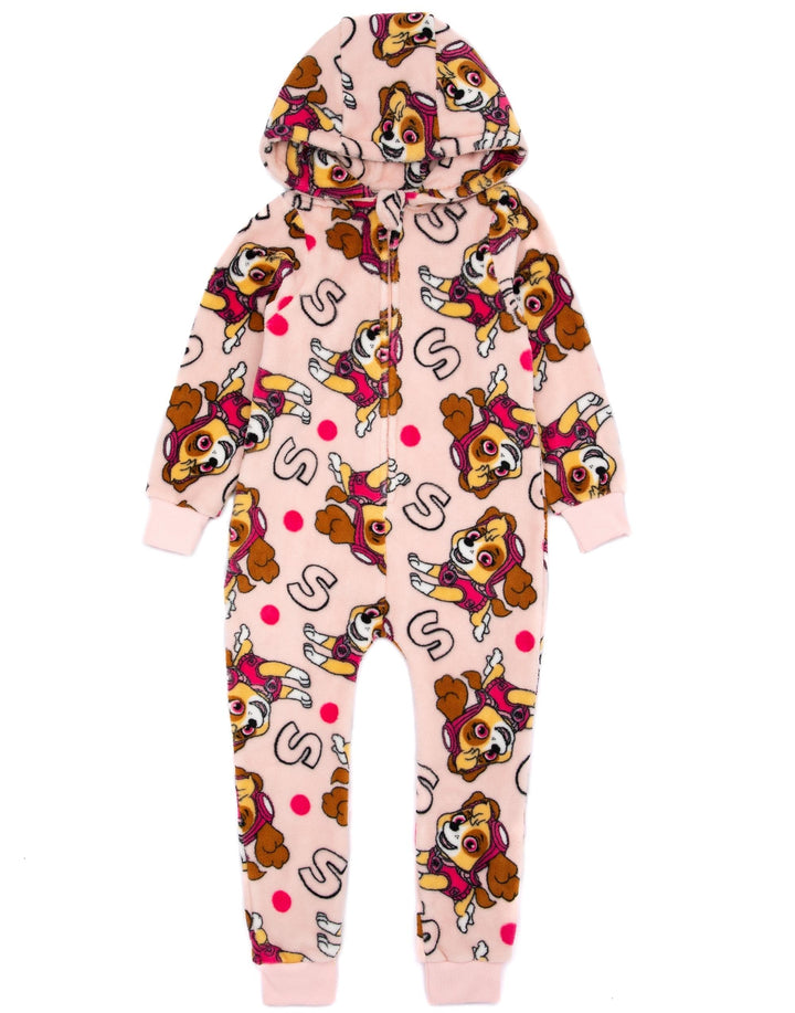 PAW PATROL Girls Onesie Kinder rosa Skye Rettung Welpe alle in einem PJs, 3-4 Jahre
