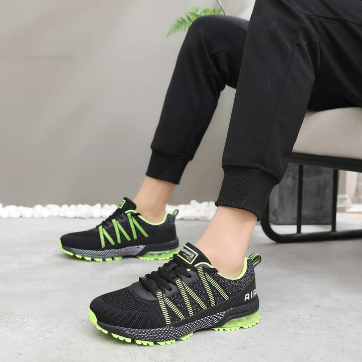 frysen Laufschuhe Herren Damen Atmungsaktiv Leichtgewicht Luftpolster Sportschuhe Turnschuhe Strasse
