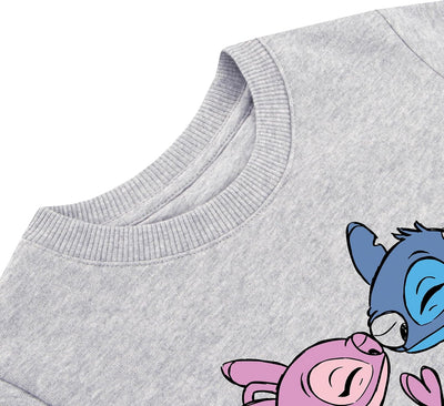 Disney Stitch Pullover Mädchen | Stitch Und Angel Sweatshirt Mädchen | Pullover Für Mädchen 104 Swea