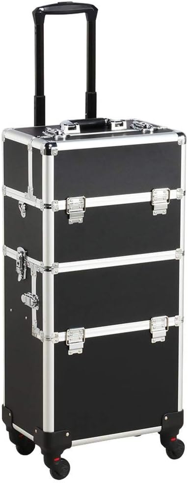 Yaheetech Kosmetikkoffer gross Friseurkoffer Alu Schmuckkoffer Beautycase Koffer Trolley mit Schlöss