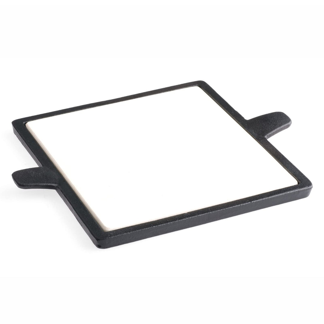 tepro Grillzubehör Pizzastein-Einleger, Rost in Rost System rund 57 cm Ø Pizzastein eckig, Pizzastei