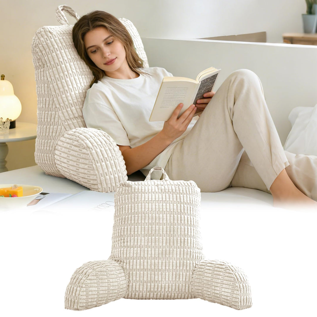 Lesekissen für Bett Und Sofa, Erwachsenensofa mit Rückenlehnenkissen, Sitzkissen mit Armlehne, Rücke