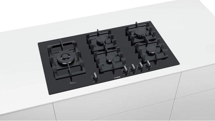 Bosch Serie 6 PPS9A6B90 hob Black Built-in Gas 5 zone(s)