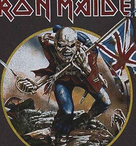 Damen Charcoal Iron Maiden Trooper T Shirt von Amplified Vintage