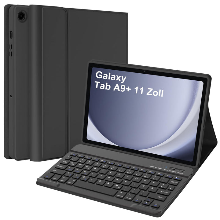 HOTLIFE Tastatur Hülle für Samsung Galaxy Tab А9+ 11 Zoll 2023(SM-X210/X215/X216B), Schutzhülle mit