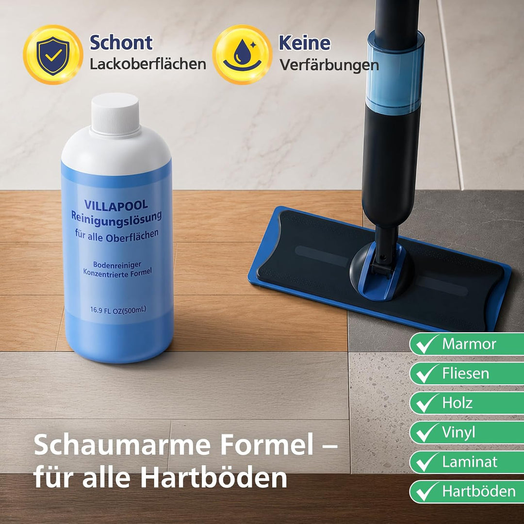 Konzentriertes Bodenreiniger Ersatz für Philips OneUp Wischmopp, 500ml Bodenreiniger für alle Hartbö