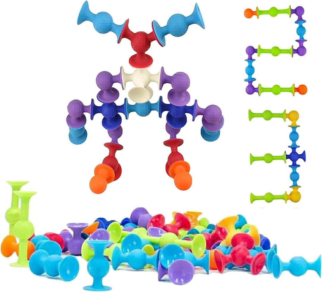 Saugnapf Spielzeug,48 Stück Montessori Badewannenspielzeug,Darts Sucker,Sucker Toy,Sauger Spielzeug,