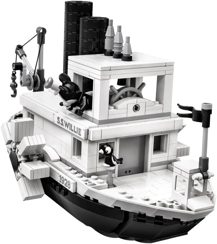 LEGO Ideas 21317 Disney Steamboat Willie Building Kit (751 Pieces)