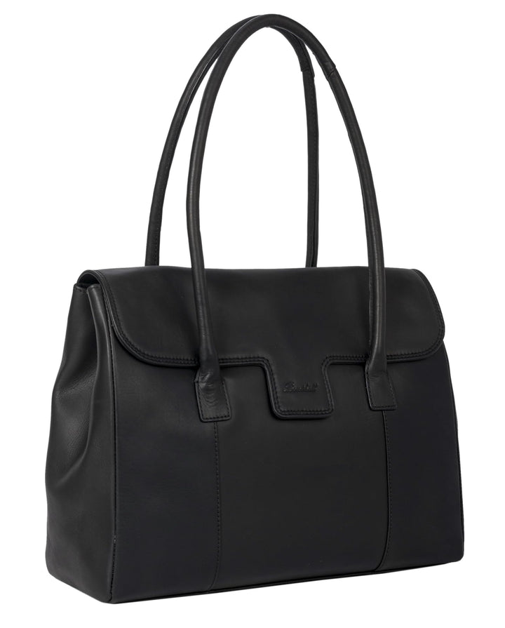 Benthill Damen Handtasche Echt-Leder - Umhängetasche aus weichem hochwertigem Echtleder - Vintage Fa