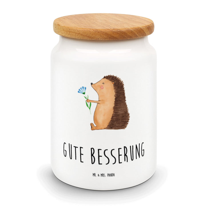 Mr. & Mrs. Panda zuckerdose Igel Blumen - Geschenk, Teedose, Krankenhaus, Gute Besserung, Vorratsbeh