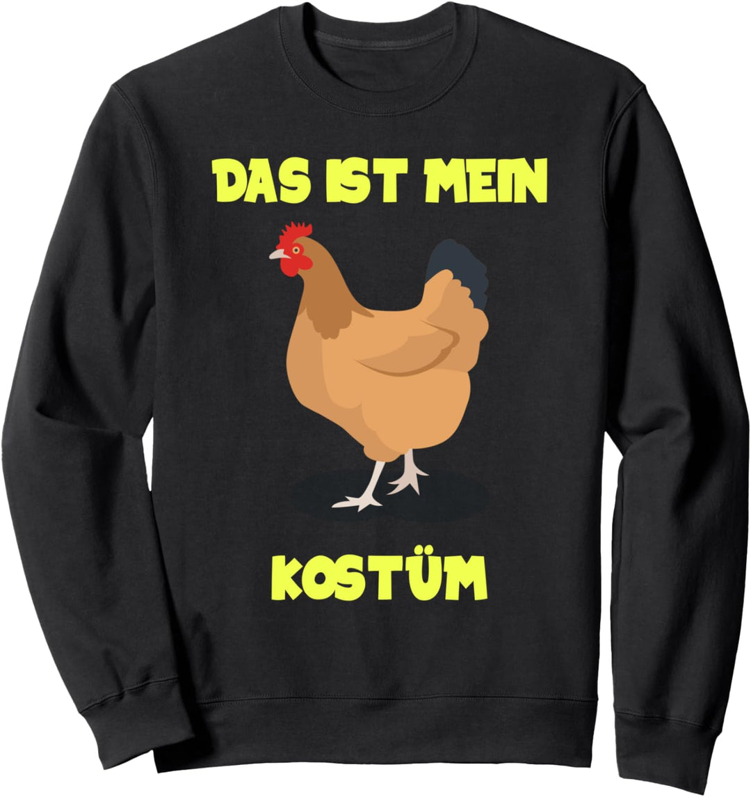 Hahn Karneval Verkleidung Hühner Kostüm Fasching Sweatshirt