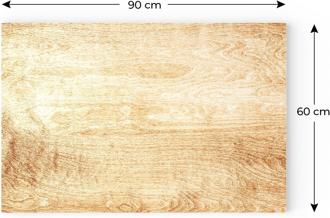 ALLboards Metallische Magnettafel MASSIVHOLZ, 90x60cm MetalBoards Memoboard für jede Art von Magnete