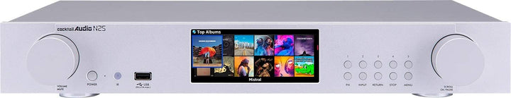 CocktailAudio N25 Musik Streamer, Internet Radio (Silber), Silber
