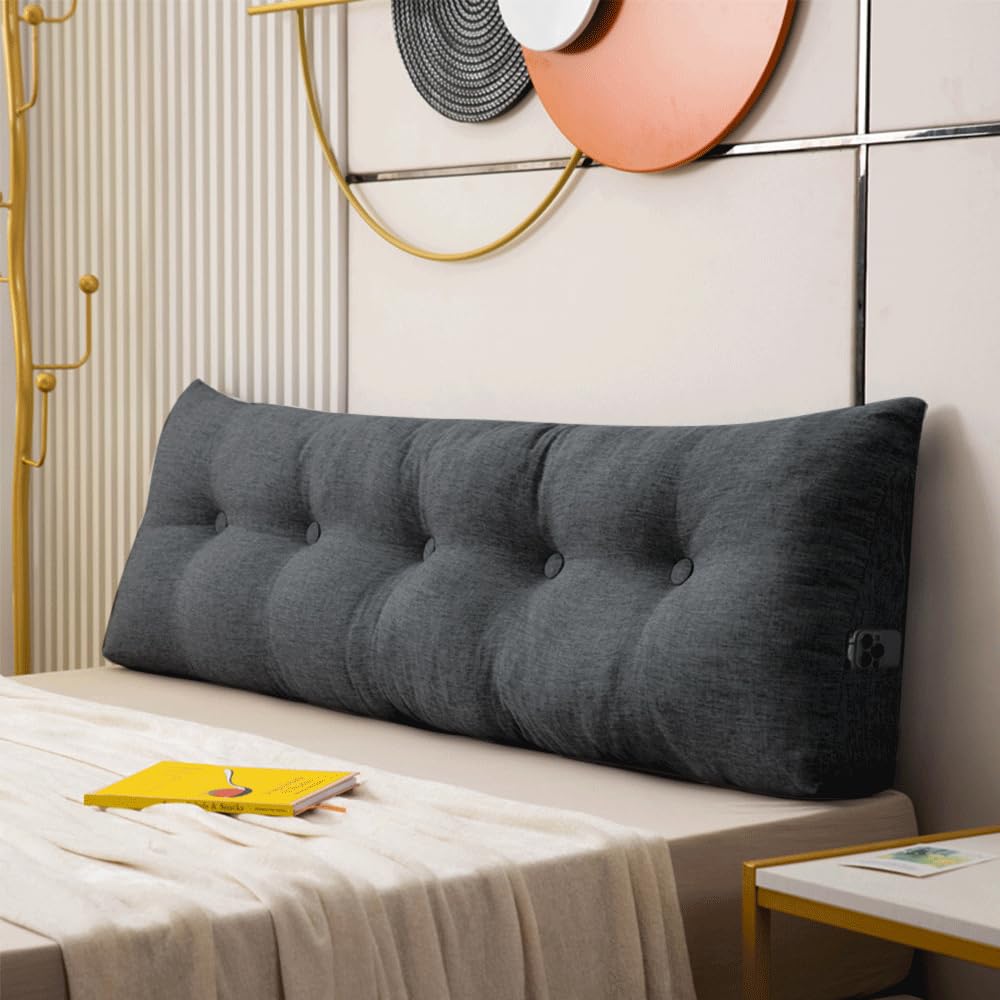 OHMG Rückenkissen, Lesekissen für Bett und Sofa, 200cm-Komfortables Wandkissen Bett, Bietet Optimale