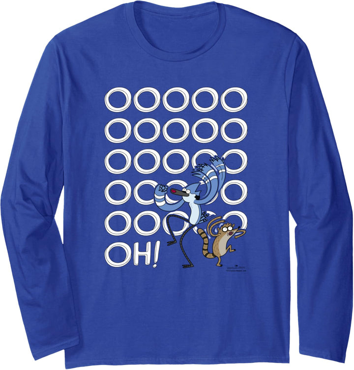 Regular Show Mordecai and Rigby Ooooohs Langarmshirt