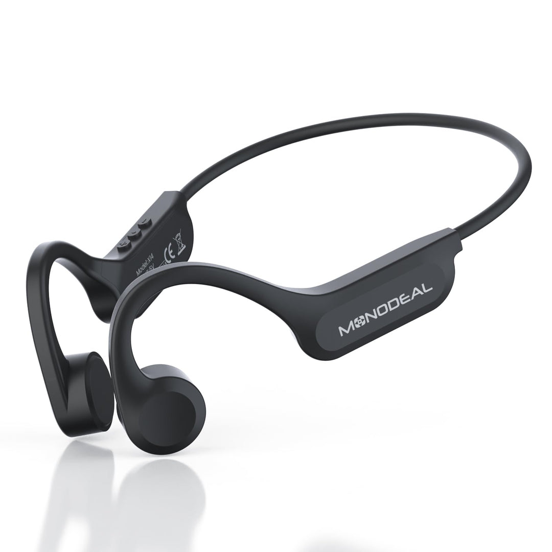 MONODEAL Knochenschall Kopfhörer Bluetooth 5.3 Open-Ear Kopfhörer, Typ-C Ladeanschluss, IPX6 wasserd