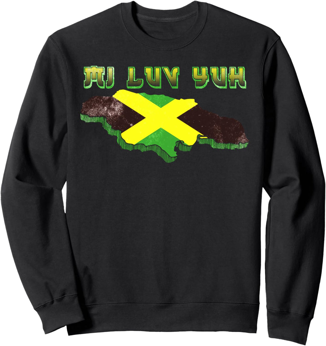 Jamaika Jamaikanische Flagge Karibik Urlaub Reggae Sweatshirt