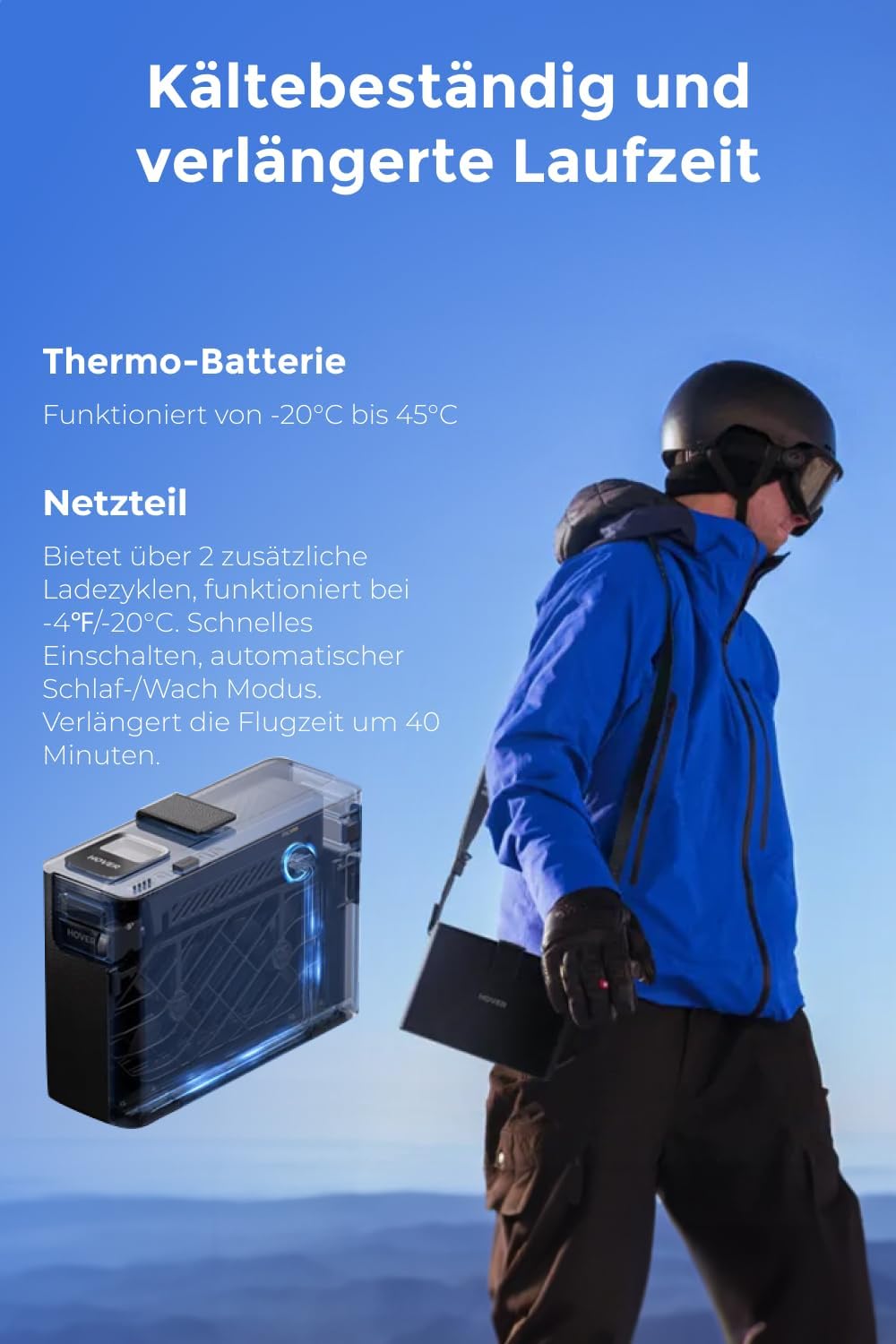 HOVERAir X1 PROMAX Drohne mit Kamera 8K, Faltbar Action Cam mit über 15 vollautomatischen Flugmodi,