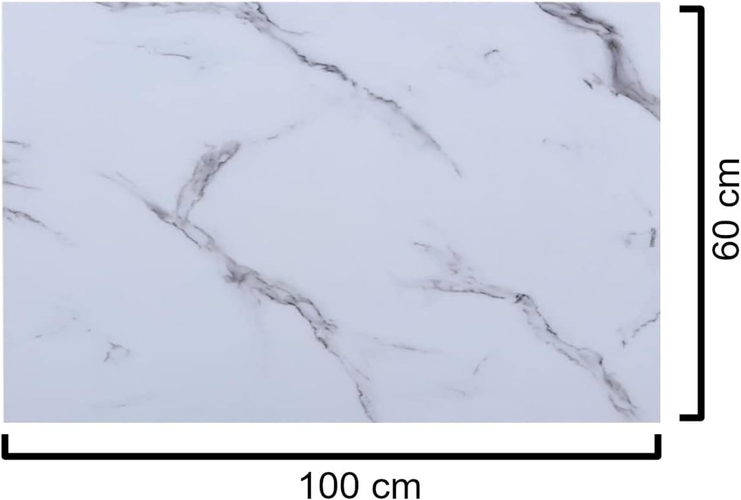 CasaXXl Glasplatte für Kaminofen & Tischplatte in Marmor Optik - Glasscheibe mit 6mm ESG Sicherheits