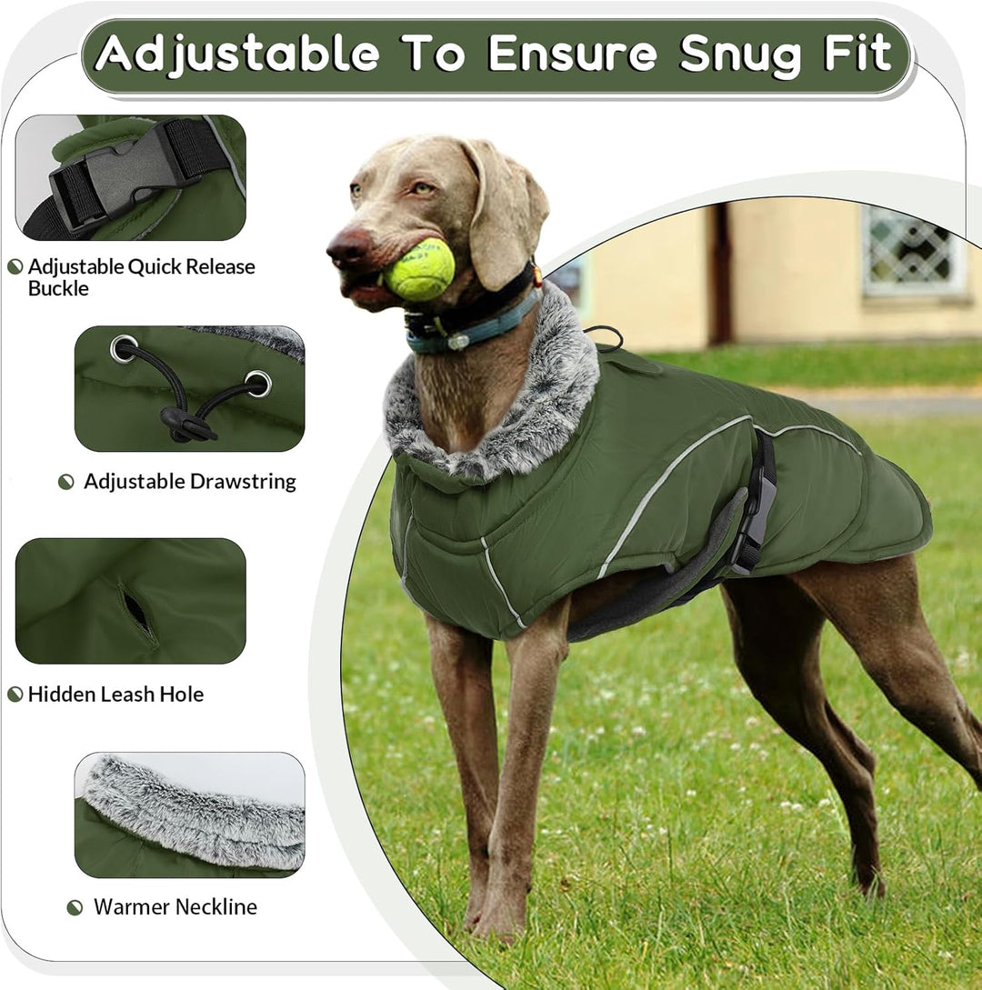 Hundemantel Wasserdicht, Winterjacke Hunde Klein Warm Hundeweste Hundekleidung Winddichte Hundemante