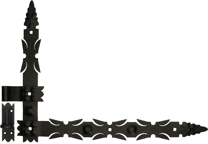 KOTARBAU® Winkelband Geschmiedet 600x460 mm Satz 2x Scharnier + Kloben und Mittelband Komplet Satz f